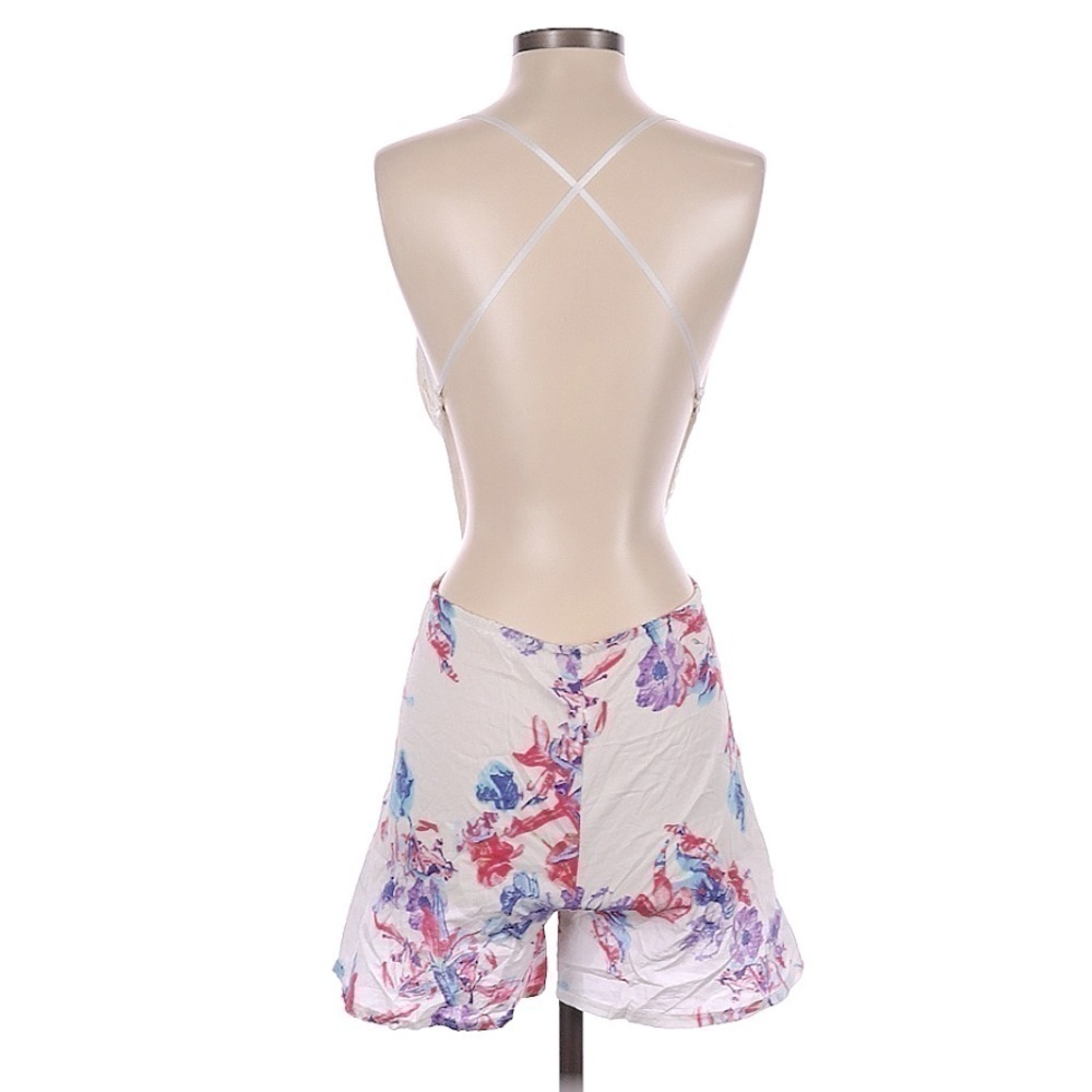 White Floral Rompers | SIZE S - Picture 2 of 4